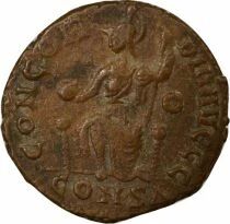 Valentinian II - Nummus, Seated Rome - 379 / 383 Constantinople