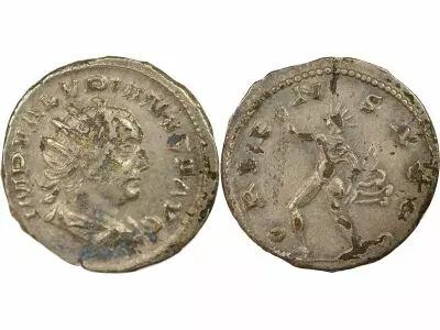 Valerian I - Antoninianus, Sol, Hybrid- 254 / 260