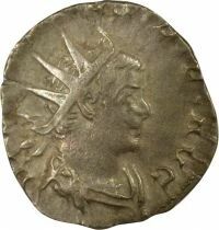 Valerian I - Silver Antoninianus, Temple of Vulcan - 259 / 260 Trier