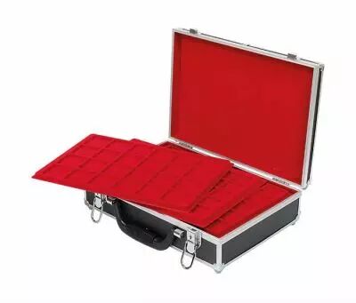 Valise numismatique - Pour 355 monnaies