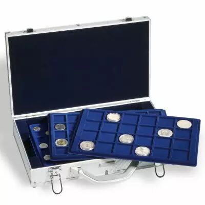 Valisette numismatique CARGO L 6  pour 240 pi�ces de 2 Euros sous Capsules 6 plateaux incl