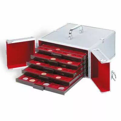 Valisette Numismatique en aluminium CARGO M 5  pour 5 M�daillliers