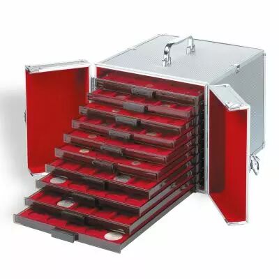 Valisette Numismatique en aluminium CARGO MB 10  pour 10 M�dailliers