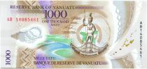 Vanuatu 1000 Vatu Melanesian Chief - Harvesting and Breeding - 2014