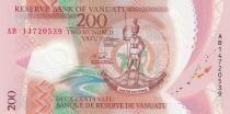Vanuatu 200 Vatu Melanesian Chief - Family - 2014 - Polymer - UNC