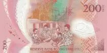 Vanuatu 200 Vatu Melanesian Chief - Family - 2014 - Polymer - UNC