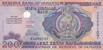 Vanuatu 200 Vatu Melanesian Chief - UNC - P.9 - Low number