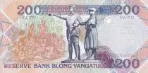 Vanuatu 200 Vatu Melanesian Chief - UNC - P.9 - Low number