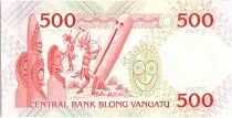 Vanuatu 500 Vatu Chef Mélanésien - Longs tambours - 1982