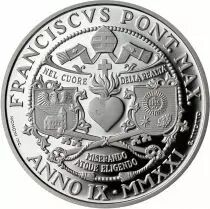 Vatican 100 ans de l\'Universit&eacute; Catholique du Sacr&eacute;-Coeur - 10 Euros Argent Vatican 2021