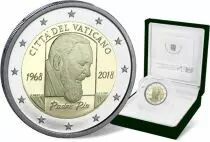 Vatican 2 Euros Comm&eacute;mo. BE Vatican 2018 - 50 ans Mort Padre Pio