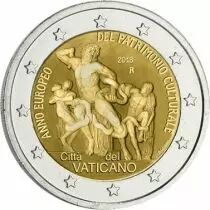 Vatican 2 Euros Comm&eacute;mo. BE Vatican 2018 - Ann&eacute;e Europ&eacute;enne du Patrimoine culturel