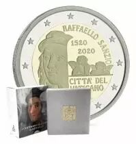 Vatican 2 Euros Comm&eacute;mo. BE Vatican 2020 - 500 ans de la mort de Rapha&euml;l
