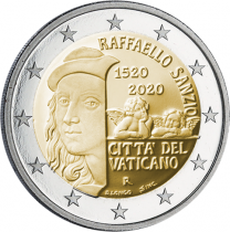 Vatican 2 Euros Commémo. BE Vatican 2020 - 500 ans de la mort de Raphaël