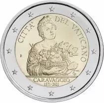 Vatican 2 Euros Comm&eacute;mo. BE Vatican 2021 - 450 ans de Caravage