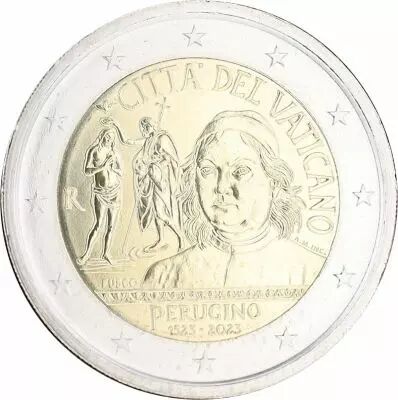 Vatican 2 Euros Comm�mo. BU 2023 - 500 ans de la mort du P�rugin (P�rugino)