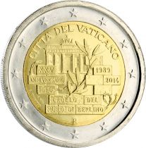 Vatican 2 Euros Commémo. Vatican 2014 - Chute du Mur de Berlin