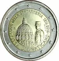 Vatican 2 Euros Comm&eacute;mo. VATICAN 2016 - Gendarmerie
