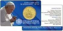 Vatican 50 centimes euros 2023 Vatican - SOUS BLISTER (Coincard n&deg;14)