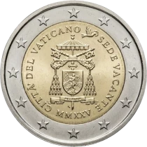 Vatican City State 2 Euros Comm&eacute;mo. Vatican 550e anniversaire de la naissance de Michel-Ange