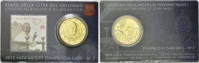 Vatican City State 50 centimes euros 2012 - SOUS BLISTER (Coincard n�2)