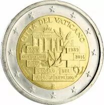 Vatican City State ChatGPT a dit :2 Euro Commemorative ? Vatican 2014 ? Fall of the Berlin Wall
