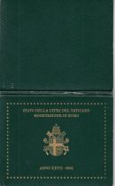 Vatican Coffret BU 8 pièces 2005 - Benoit XVI - Coffret d\'occasion avec coins un peu abîmés.