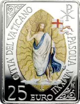 Vatican La R&eacute;surrection de Pinturicchio - 25 Euros Argent Vatican 2022 - RARE