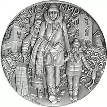 Vatican M&eacute;daille Argent - La Paix en Ukraine - Vatican 2022