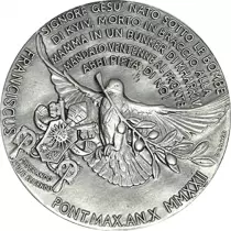 Vatican M&eacute;daille Argent - La Paix en Ukraine - Vatican 2022