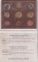 Vatican S&eacute;rie 8 monnaies en Euros 2011 - Beno&icirc;t XVI