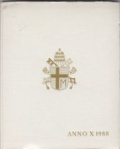 Vatican Série FDC 7 pièces Jean-Paul II 1988 Rome