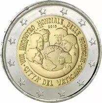 Vatikanstadt  2 Euros Comm&eacute;mo. 2015 - World Meeting of Families
