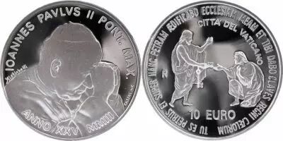 Vatikanstadt 10 Euro Silver Jubilee of John Paul II - Silver - 2003