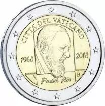 Vatikanstadt 2 Euros Commemo. 2018 BU (FDC) - 50 years since the death of Padre Pio