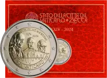Vatikanstadt 2 Euros Comm&eacute;mo. BU 2024 - Saint Thomas Aquinas