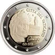 Vatikanstadt 2 Euros Proof 2021 - Dante Aligheri