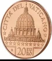 Vatikanstadt 20 Euros Coffret Basilique Saint Pierre - 2022 - Cuivre - BU