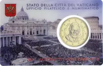Vatikanstadt 50 centimes euros 2015 Vatican - SOUS BLISTER (Coincard n&deg;6)