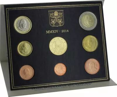Vatikanstadt Proof set of 2014 - Pope Francois- 8 coins in Euros