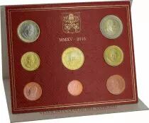 Vatikanstadt Proof set of 2015 - Pope Francois- 8 coins in Euros