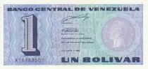 Venezuela 1 Bolivar, Simon Bolivar - Armoiries - 1989 - Série A