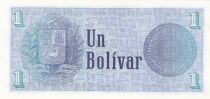 Venezuela 1 Bolivar, Simon Bolivar - Arms - 1989 - Serial A