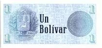 Venezuela 1 Bolivar, Simon Bolivar - Arms - 1989