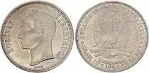 Venezuela 1 Bolivar, Simon Bolivar - Arms - Gram 5 - 1945