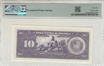 Venezuela 10 Bolivares - Simon Bolivar - Antonio Jose de Sucre - 1995 - Série P - PMG 65 EPQ