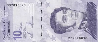 Venezuela 10 Bolivares - Simon Bolivar - Bataille de Carabobo - 29-04-2021 - S�rie B