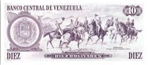 Venezuela 10 Bolivares Marechal Sucre - Horses - Ayacucho - 1981