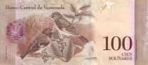 Venezuela 100 Bolivares Simon Rodriguez - Birds