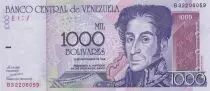 Venezuela 1000 Bolivares - Simon Bolivar - Orchidées, Panthéon - 1998 - Série B